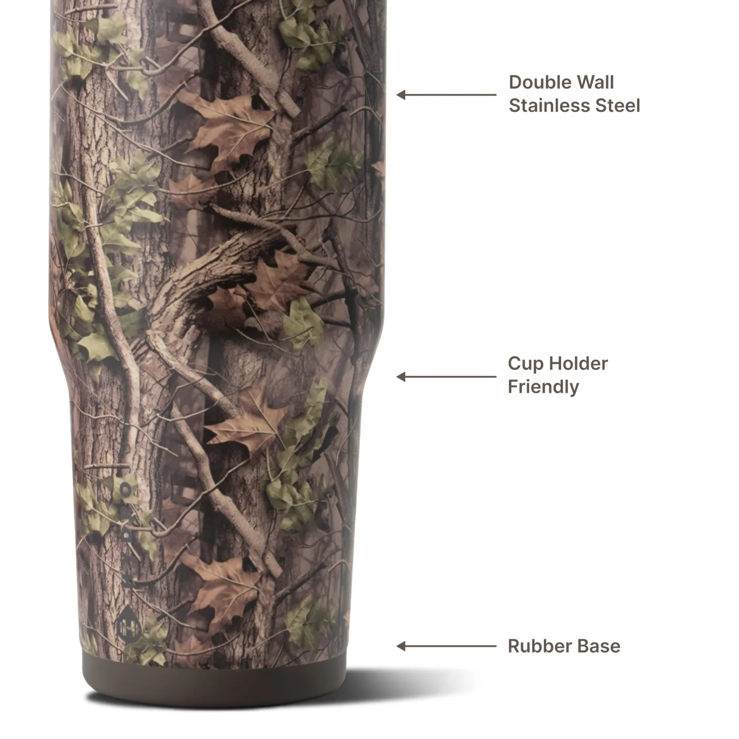 HydroJug Ease2o 32oz Insulated Water Bottle, Straw & Chug Lid, Woodland