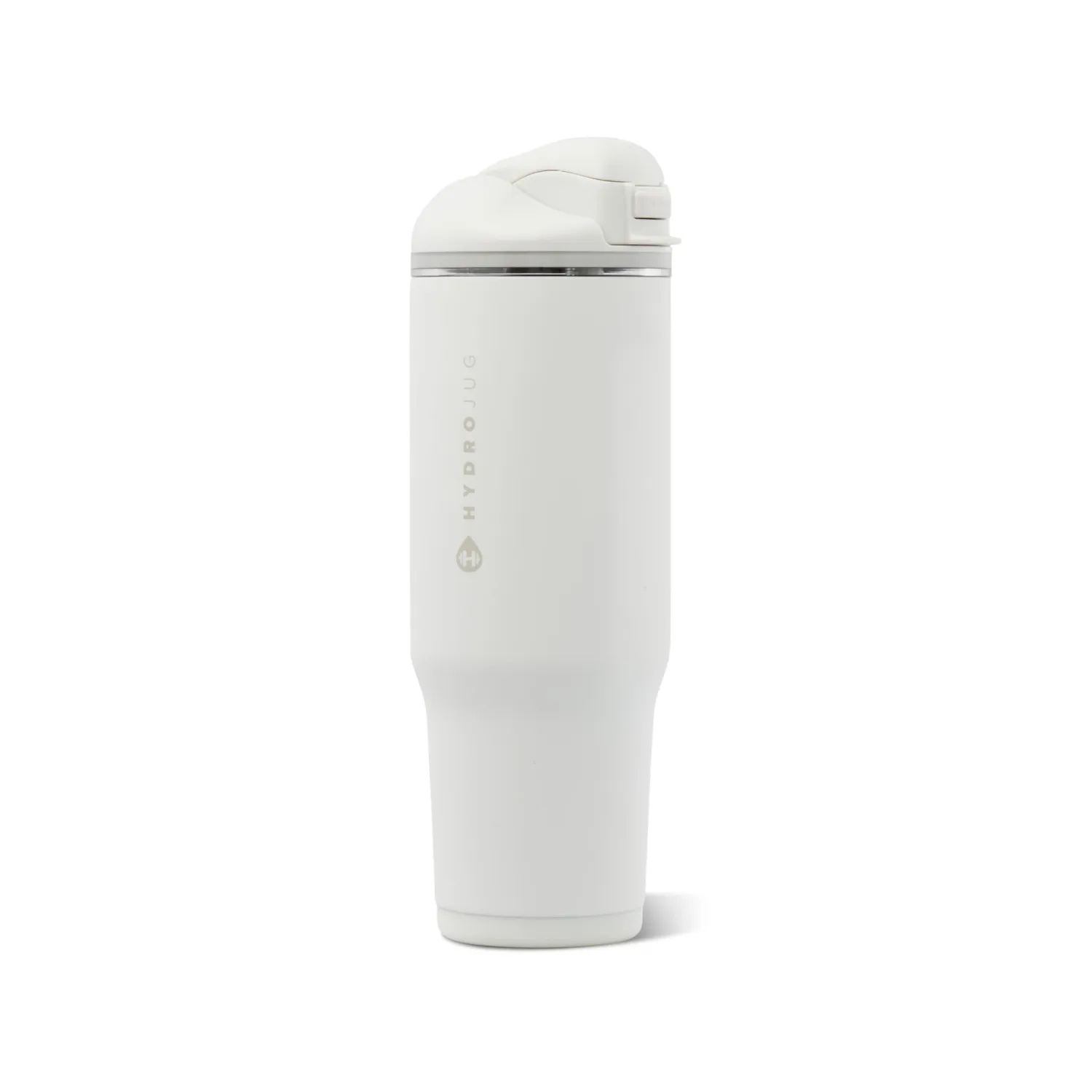 HydroJug Ease2o 32oz Insulated Water Bottle, Straw & Chug Lid, Lunar | Pressure-vented lid, leak-resistant, stainless steel, vacuum insulated, water-level window, cup holder friendly, BPA-free