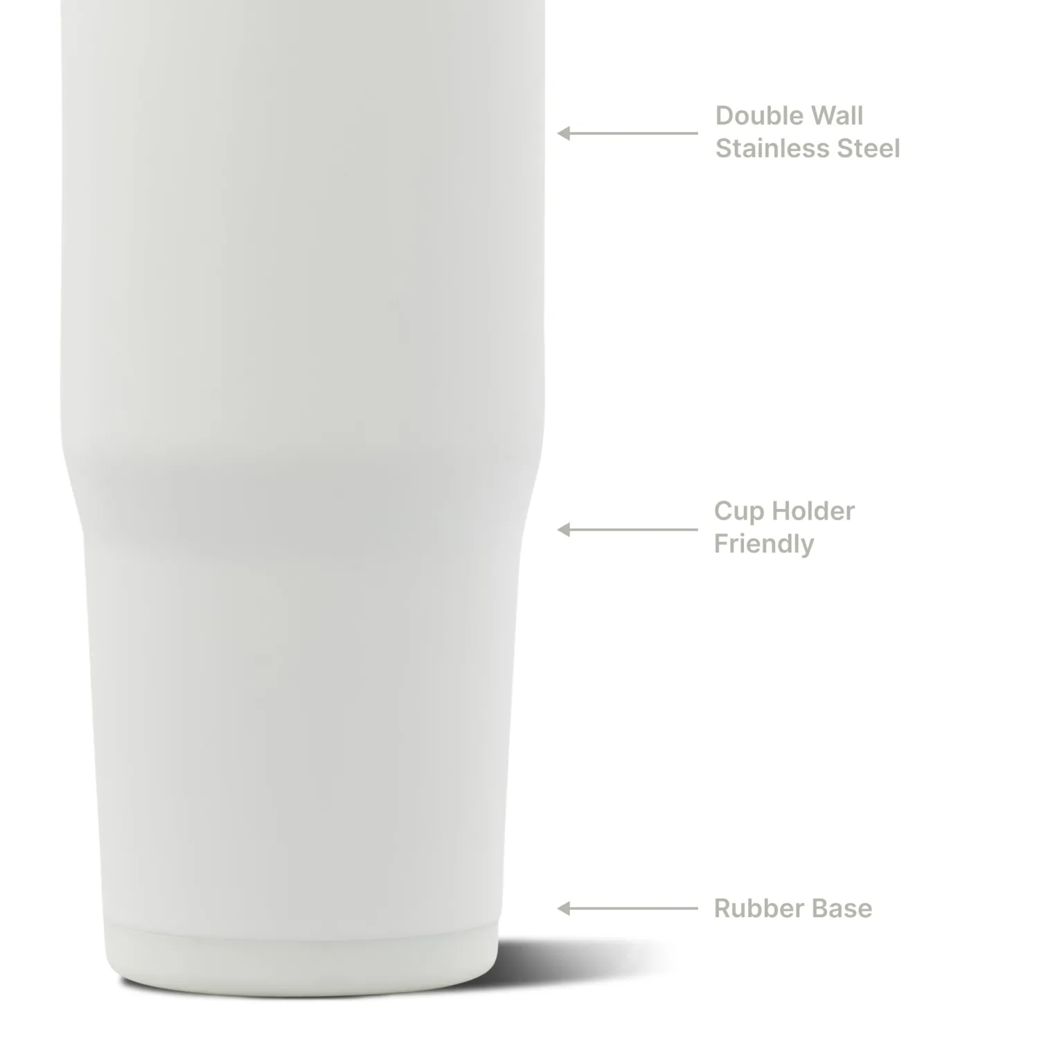 HydroJug Ease2o 32oz Insulated Water Bottle, Straw & Chug Lid, Lunar | Pressure-vented lid, leak-resistant, stainless steel, vacuum insulated, water-level window, cup holder friendly, BPA-free