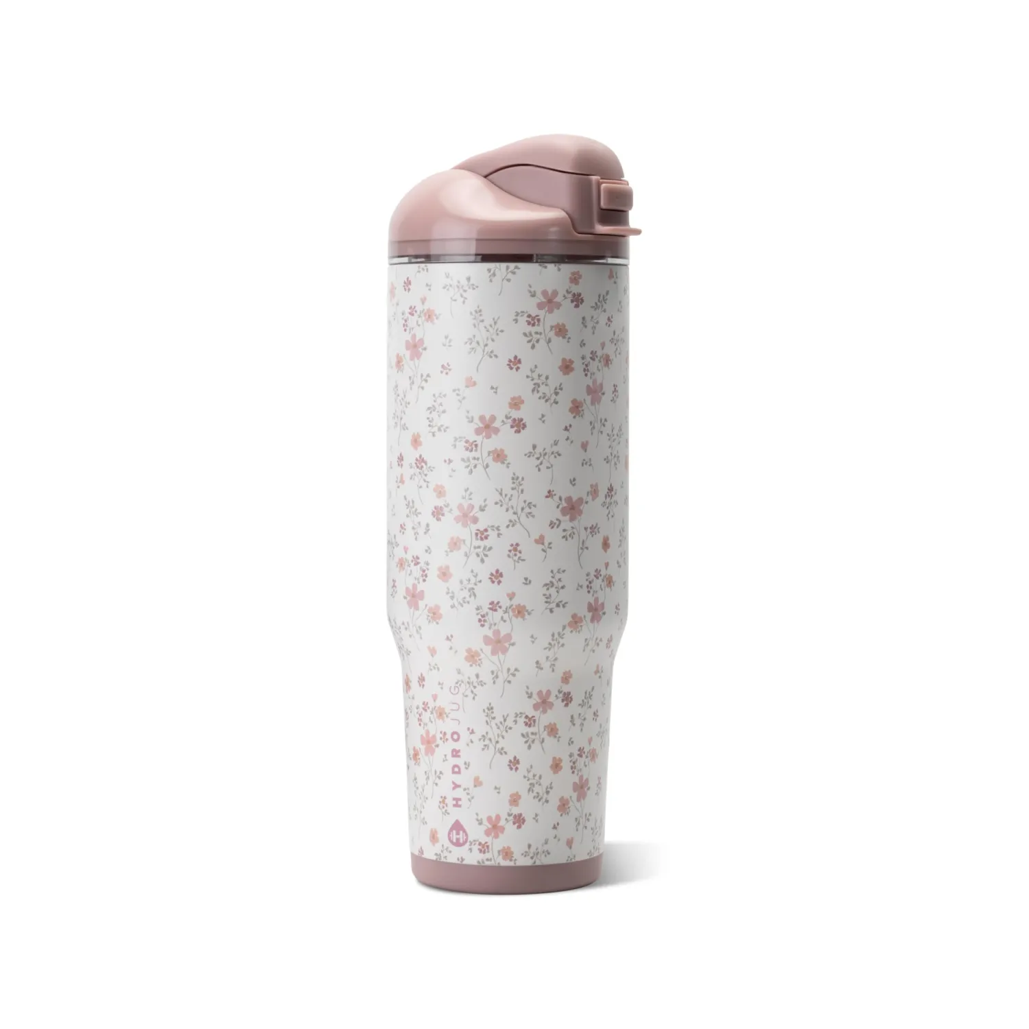 HydroJug Ease2o 32oz Insulated Water Bottle, Straw & Chug Lid, Magnolia