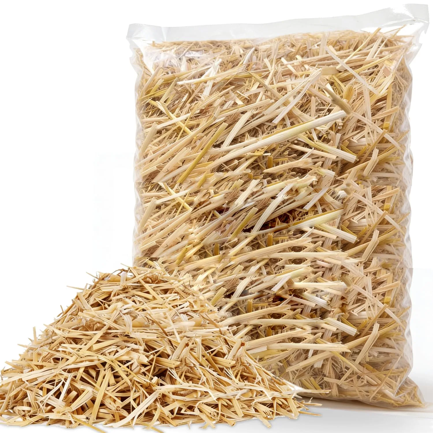 Natural Wheat Straw, 1 LB Clean Dry Straw Bale | Natural Wheat Straw for Garden Use, Bedding for Chicken Coop, Dog & Cat Shelter, Farm Applications
