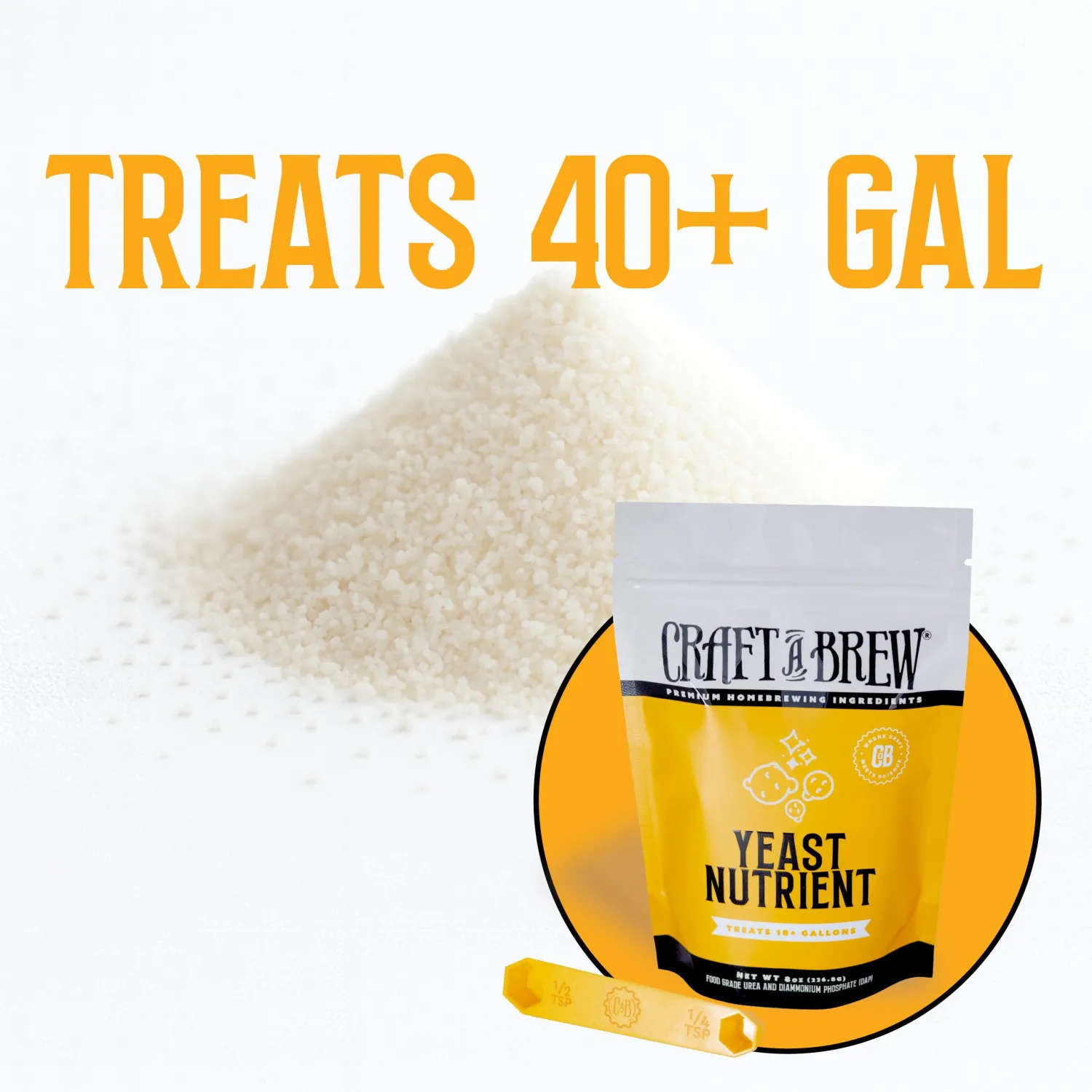 Craft A Brew - Yeast Nutrient - Food Grade - For Wine Making & Beer Brewing - Creates Nutrient Rich Environment For Yeast - 8 oz Package