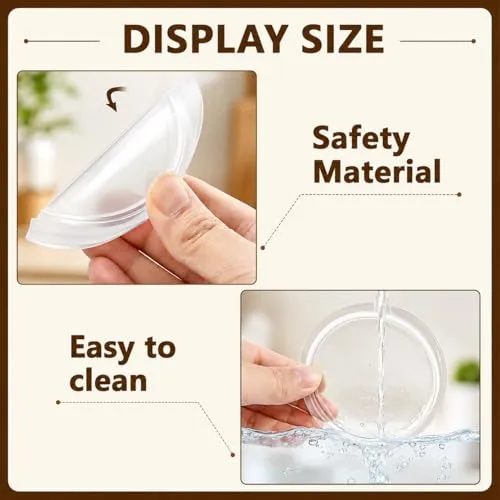 15 Pack Yogurt Jar Lids, BPA-Free Yogurt Container Jar Lids, Transparent