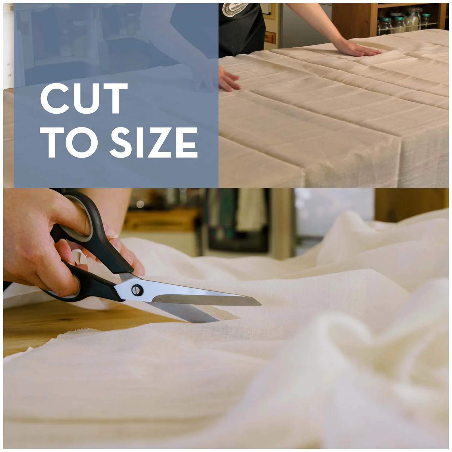 American Cotton Ultra-Fine Cheesecloth for Straining - 6 x 6.5 ft Length - Reusable Filter Cooking Cloth - Table Dressing (Pack of 2)