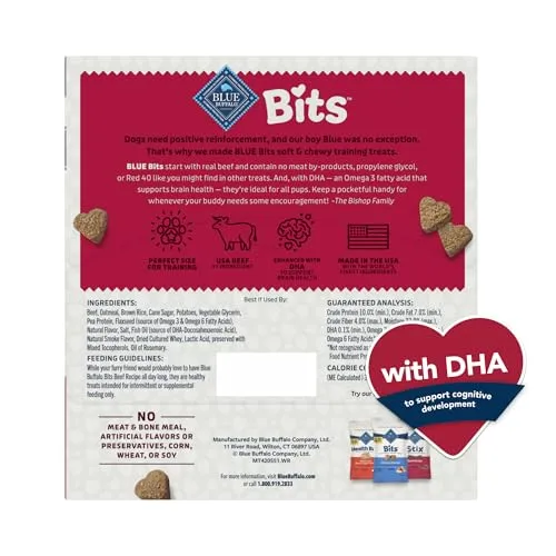 Blue Buffalo Bits Beef Training Treats, 1 oz, 12 ct