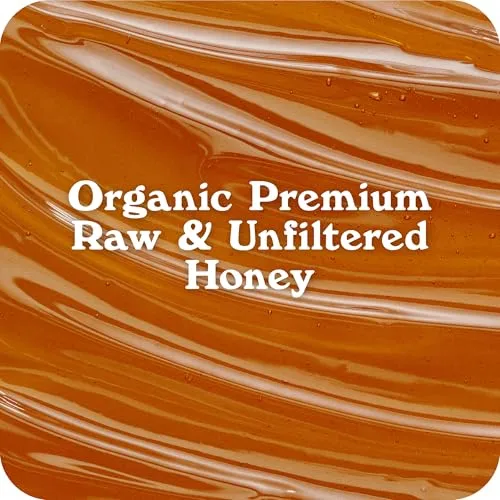 Honey In The Raw, Organic Raw & Unfiltered Honey, 32 oz Squeeze Bottle | Pure Raw & Unfiltered Organic Honey, No Additives, Gluten and BPA Free, USDA Certified, for Coffee, Tea, Baking & More