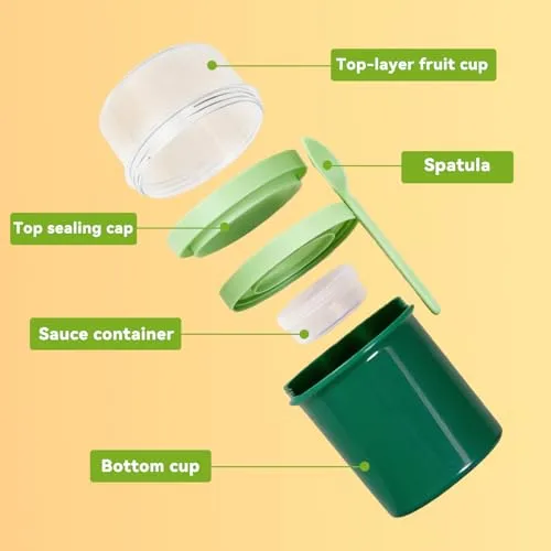 Overnight Oats Containers with Lids,Slushie Cups,Yogurt Cup,Milkshake Cup