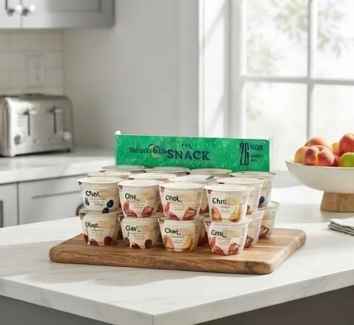 Variety Box Greek Yogurt & Natural Applesauce 26 Count Gift Box | Individually Packed Assorted Fruit Yogurt Cups, Natural Applesauce Cups | Snack Box for Kids, School Lunches, Breakfast, Daycare, Road Trips & Everyday Snacking (26 ct)