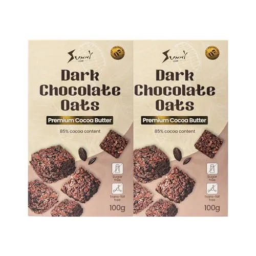 Sunnyside Dark Chocolate Granola Bites - Crunchy Oat Snacks - Pack of 2