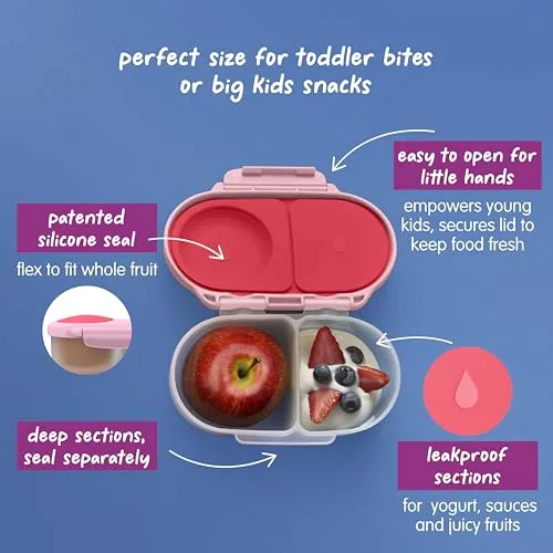 b.box Snack Box, Snack Containers for Kids, Kids Lunch Box, Toddler Snacks