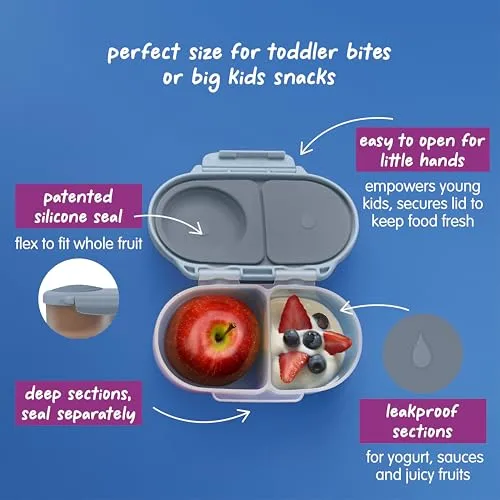 b.box Snack Box, Snack Containers for Kids, Kids Lunch Box, Toddler Snacks