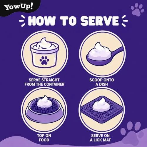 YowUp Frozen Yogurt Dog Treat, Bacon Flavor, 4 Cups