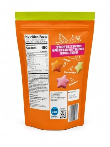 Tropical Yogurt Rice Crackers, 3.5 oz, 1 Pack