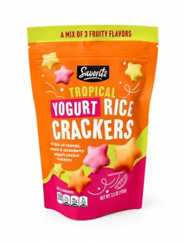 Tropical Yogurt Rice Crackers, 3.5 oz, 1 Pack