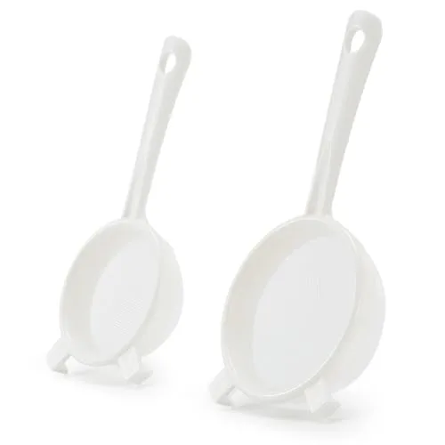Luckyiren Kefir Strainer Set, Plastic Non-Metal Sieve with Fine Mesh