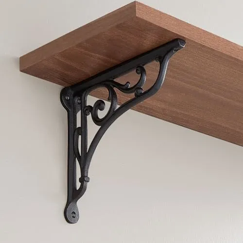 Signature Hardware 955171-7 Amaranth 8" Cast Iron Shelf Bracket