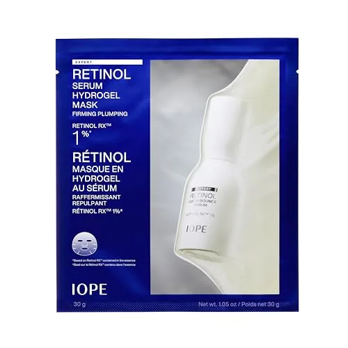 IOPE Expert Retinol RX 1% Super Bounce Serum - Gentle Anti-Aging Face Serum for Beginners - Visibly Firms Skin, Refines Pores, and Smooths Wrinkles