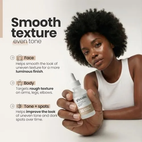 Natural Outcome Glycolic Acid/AHA 12% Renewal Serum | Anti-Aging Exfoliating Facial Serum | Increases Cell Turnover Leaving Behind Smoother Skin | Clarifies Acne and Rejuvenates Skin | 1 Oz