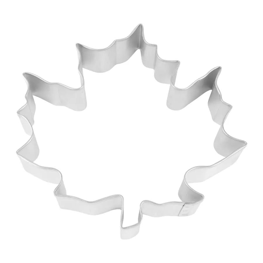 R&M Thanksgiving and Fall Leaves Gift Set. Includes 5-Piece Assorted Size Maple Leaf Cookie Cutters