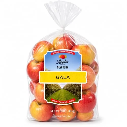 Gala Apples, 3 lb Bag – Sweet, Crisp & Juicy Apples for Snacking & Baking