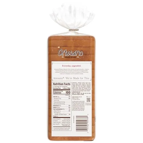 Artesano Sourdough Bakery Bread, Sourdough Sandwich Bread, 20 oz Bag