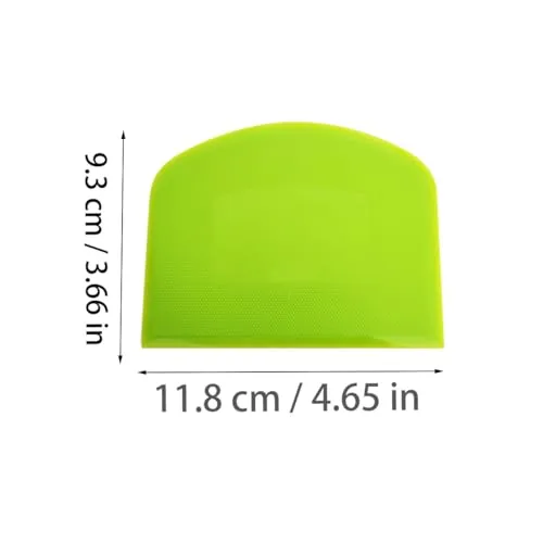 5 Pack Plastic dough scraper, flexible scraper