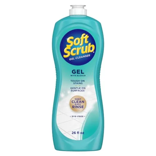 Soft Scrub Gel Cleanser with Bleach, 26 fl oz, Multi-Surface Use