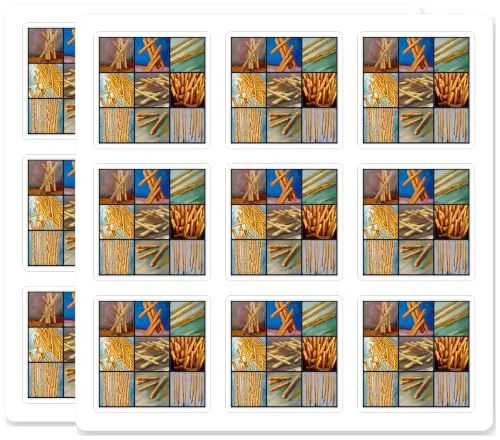 Breadsticks Pack Scrapbook Stickers 18 Pack 2 Inch Waterproof Vinyl