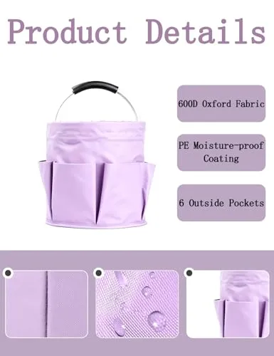 Cleaning Caddy with Handle, for Cleaning Supplies Organizer Bucket