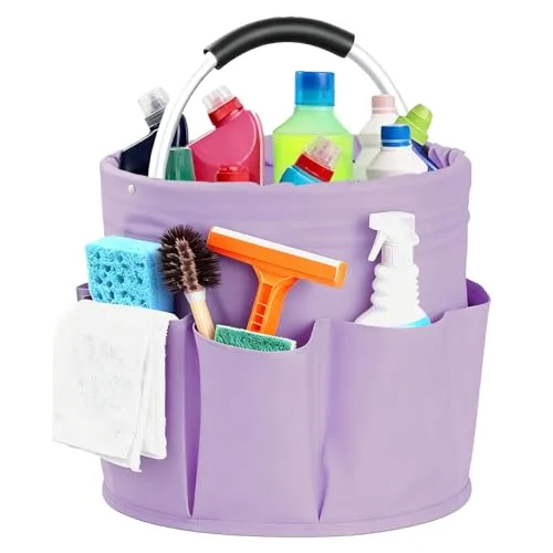 Cleaning Caddy with Handle, for Cleaning Supplies Organizer Bucket