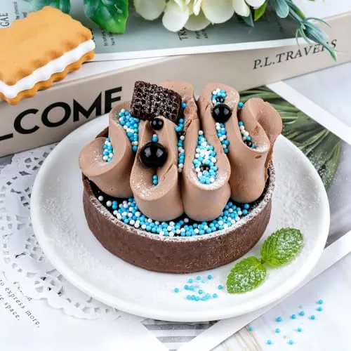 Blue White Nonpareils Sprinkles - 4.6oz Dot Sprinkles for Cake Decorating