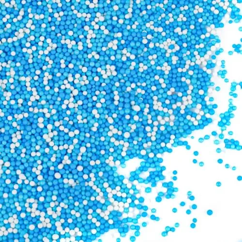 Blue White Nonpareils Sprinkles - 4.6oz Dot Sprinkles for Cake Decorating