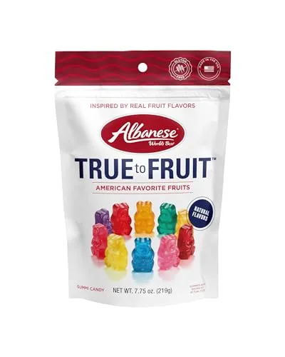Albanese True to Fruit American Favorite Fruits Gummies | 7.75oz Candy Bag