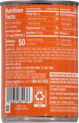 Pace Mild Nacho Cheese Sauce, 10.5 oz Can (Pack of 2)