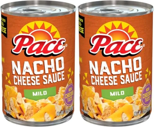 Pace Mild Nacho Cheese Sauce, 10.5 oz Can (Pack of 2)