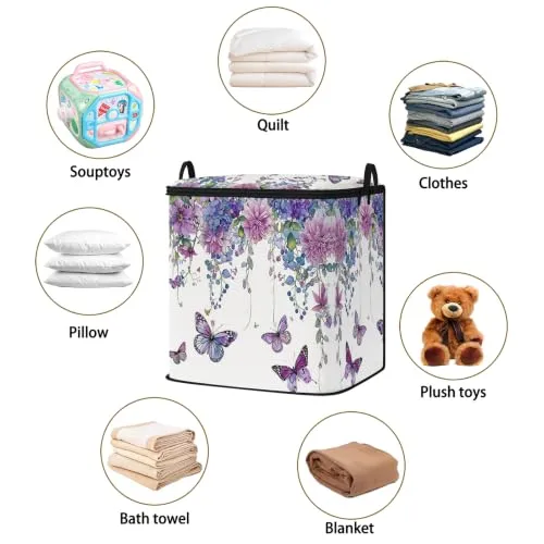 2pcs blanket storage bag for under bed,closet organizers 95L