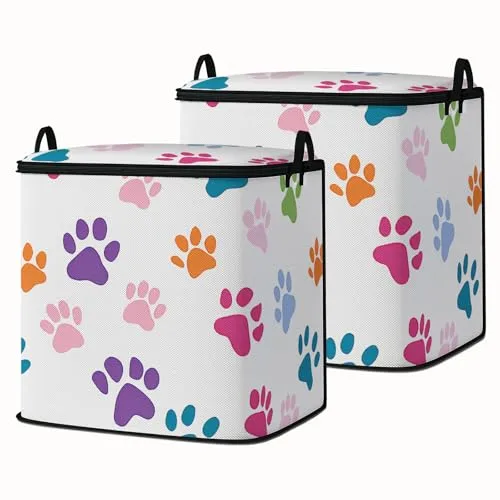 2pcs blanket storage bag for under bed,closet organizers 95L