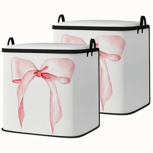 2pcs blanket storage bag for under bed,closet organizers 95L