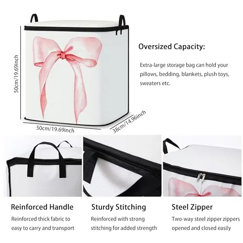 2pcs blanket storage bag for under bed,closet organizers 95L