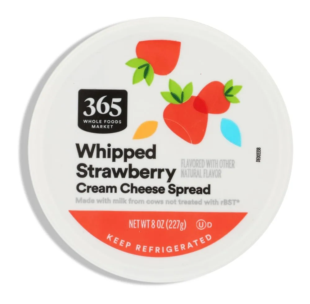 365 by Whole Foods Market Strawberry Whipped Cream Cheese, 8 OZ
