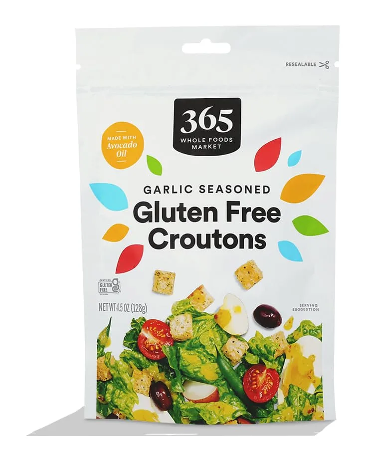 365 by Whole Foods Market Garlic & Herb Croutons, 4.5 OZ