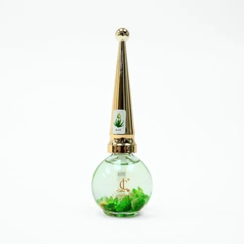 Gilded Garden Hydrating Cuticle Oil for Nails, Hydrating, Moisturizing, Scented Nail Oil Cuticle Care, Infused with Real Flowers, Made in USA, 0.5 fl. oz (0.5 fl oz, Aloe Vera)