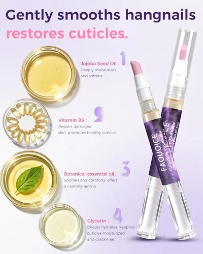 3 Pack Ceramic Cuticle Oil Pusher Pen, Cuticle Remover & Micro-Dosing Oil