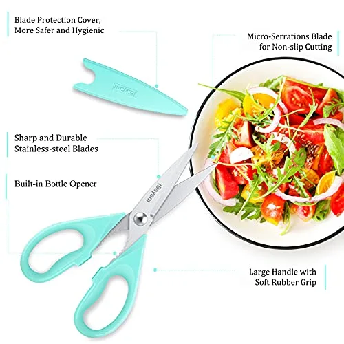 iBayam Cute Kitchen Scissors All Purpose Heavy Duty Meat Poultry Shears