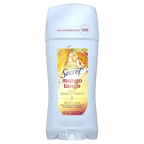 Secret Fresh Antiperspirant Deodorant for Women, Mango Tango Scent, 2.6oz