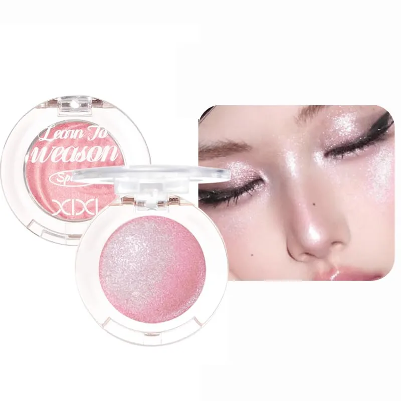 Duochrome Chameleon Eyeshadow, Color Shifting Single Eyeshadow with Multi-Chrome Shimmer Finish, High Pigment Metallic Glitter Eye Shadow, Long Lasting Sparkling Makeup for Women (02 Fairy Bloom)