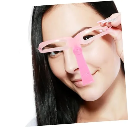 Eyebrow Stencils, Eyebrow Template, Eyebrow Shaping Kit, 8 Styles Reusable Eyebrow Stencil with Handle and Strap, Washable