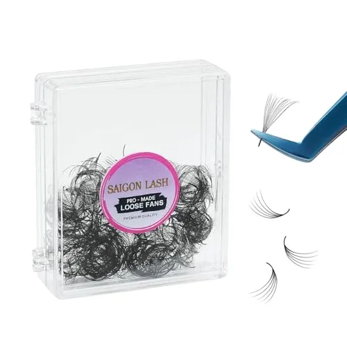 500 14D Premade Loose Fans Lash Extensions Black-0.03-C-15mm