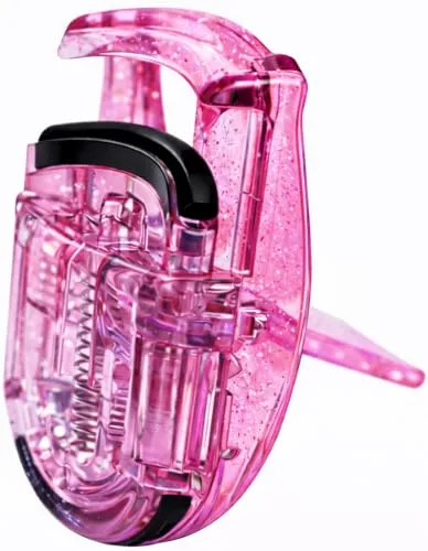 ROTAN Mini Eyelash Curler, GLitterPink/Black