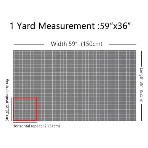 Grey Plaid Fabric by The Yard,White Stripes Line Decor Fabric for Sewing Supplies,Modern Simple Style Fabrics Soft Polyester No Stretch,Grey 1 Yard,36" L x 59" W